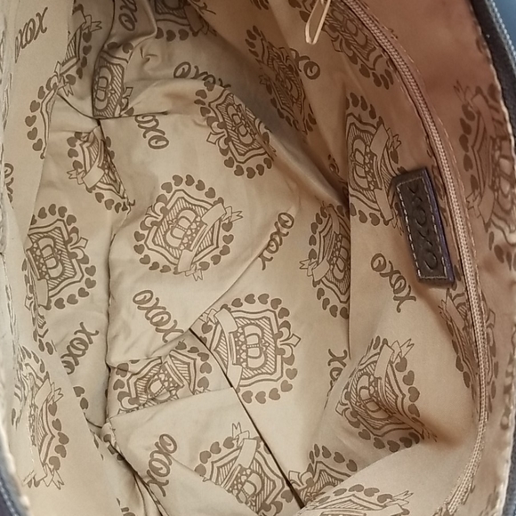 XOXO Brown and Gold Hobo Shoulder Bag Purse - Picture 6 of 7